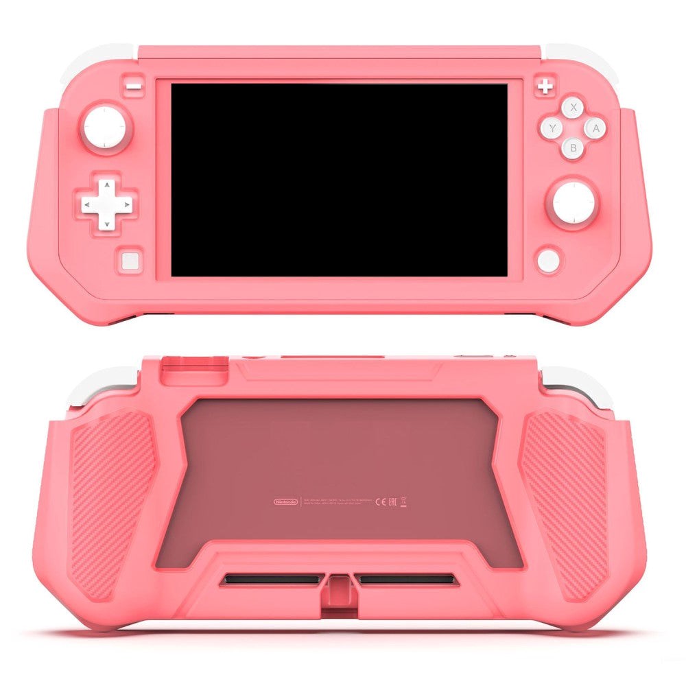 Nintendo Switch Lite 360° Plastik Cover m. Skærmbeskyttelse - Pink