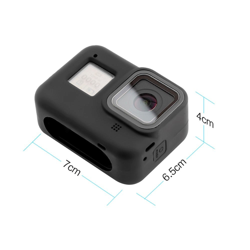 GoPro Hero 8 Silikone Case m. Strop - Blå