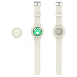 Apple AirTag 1. & 2. Gen. Justerbar Rem i Silikone - 3D Design - Beige / Frø