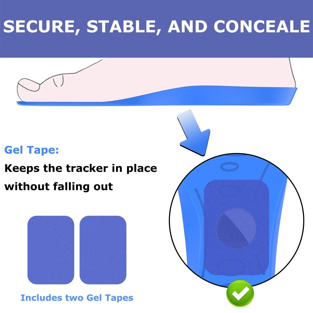 Sål m. Indbygget Apple AirTag Holder til Sko - Str. 22 - 24