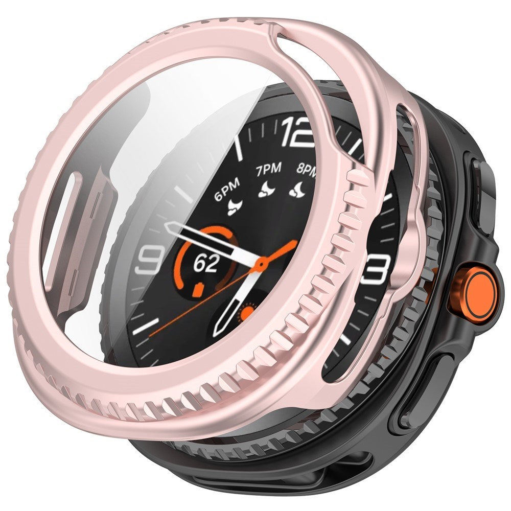 Samsung Galaxy Watch 8 Classic (46mm) Plast Cover - Indbygget Skærmbeskyttelsesglas - Lyserød