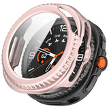 Samsung Galaxy Watch 8 Classic (46mm) Plast Cover - Indbygget Skærmbeskyttelsesglas - Lyserød