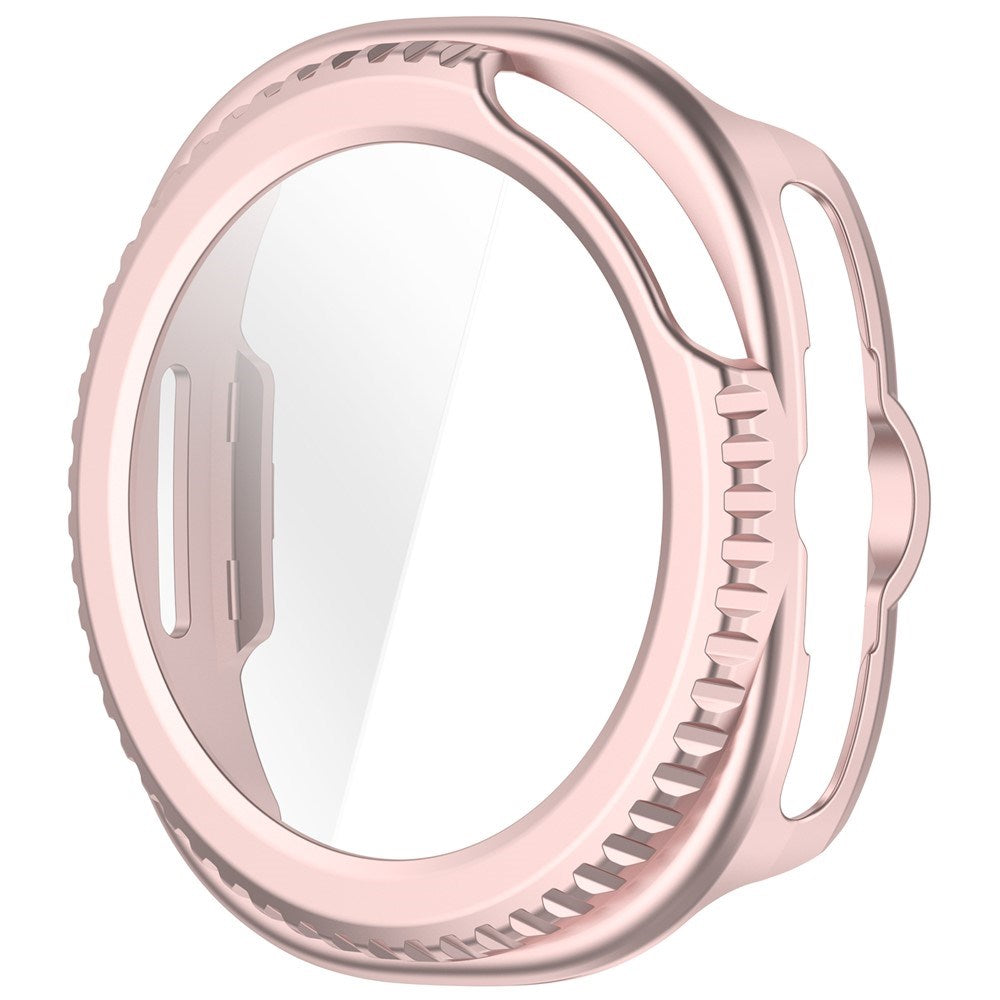 Samsung Galaxy Watch 8 Classic (46mm) Plast Cover - Indbygget Skærmbeskyttelsesglas - Lyserød