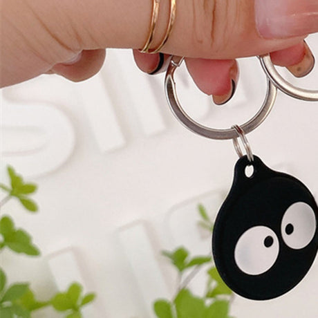 Apple AirTag Silikone Cover m. Nøglering & Unikt Design - Pote