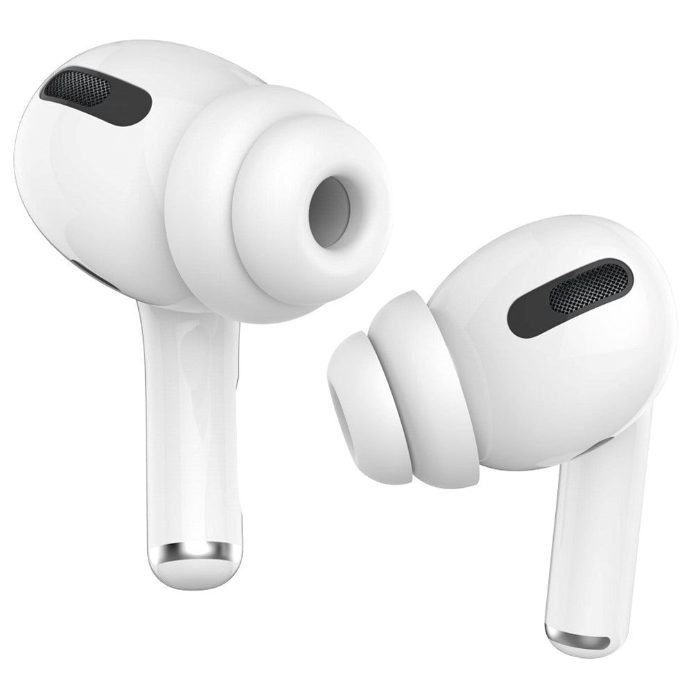 AirPods Pro (1 & 2 gen.) Silikone Ørepropper 2 Par - Størrelse S - Hvid