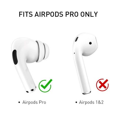 AirPods Pro (1 & 2 gen.) Silikone Ørepropper 2 Par - Størrelse S - Hvid