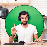 Rund Fotobaggrund - 75 cm - Grøn