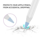 Apple Pencil 1 & 2. Gen Pen Tip Cover 8 Stk. Blå / Sort / Grå / Hvid