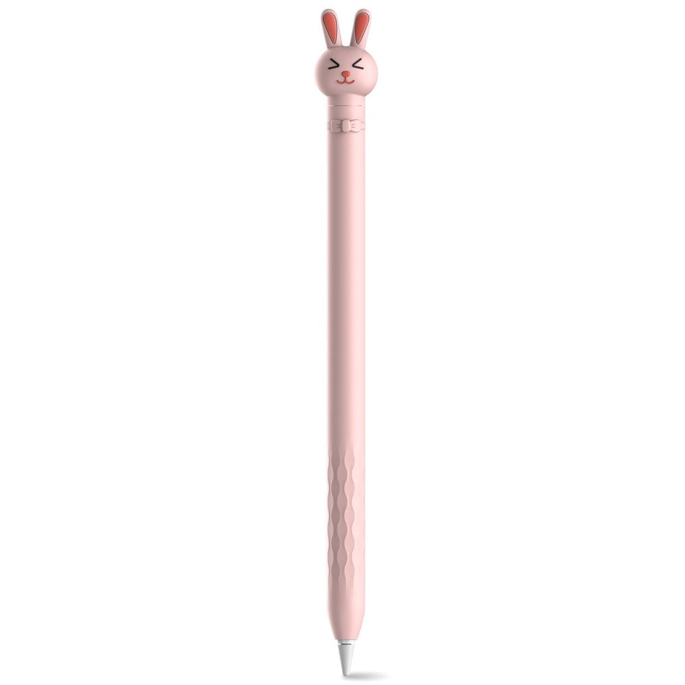 Apple Pencil 1 Gen. Fleksibelt Silikone Cover m. Motiv - Kanin