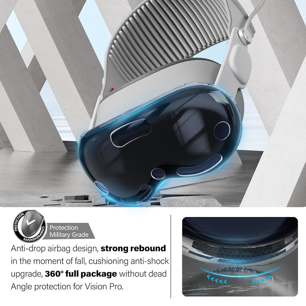 Apple Vision Pro Fleksibelt Plastik Skærm Cover – Gennemsigtig