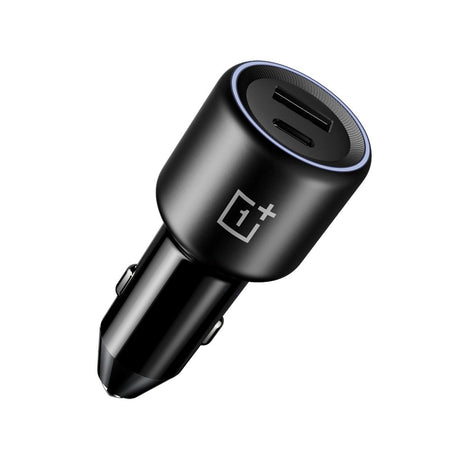 OnePlus Supervooc Bil Oplader 80W - USB-C & USB-A - Sort