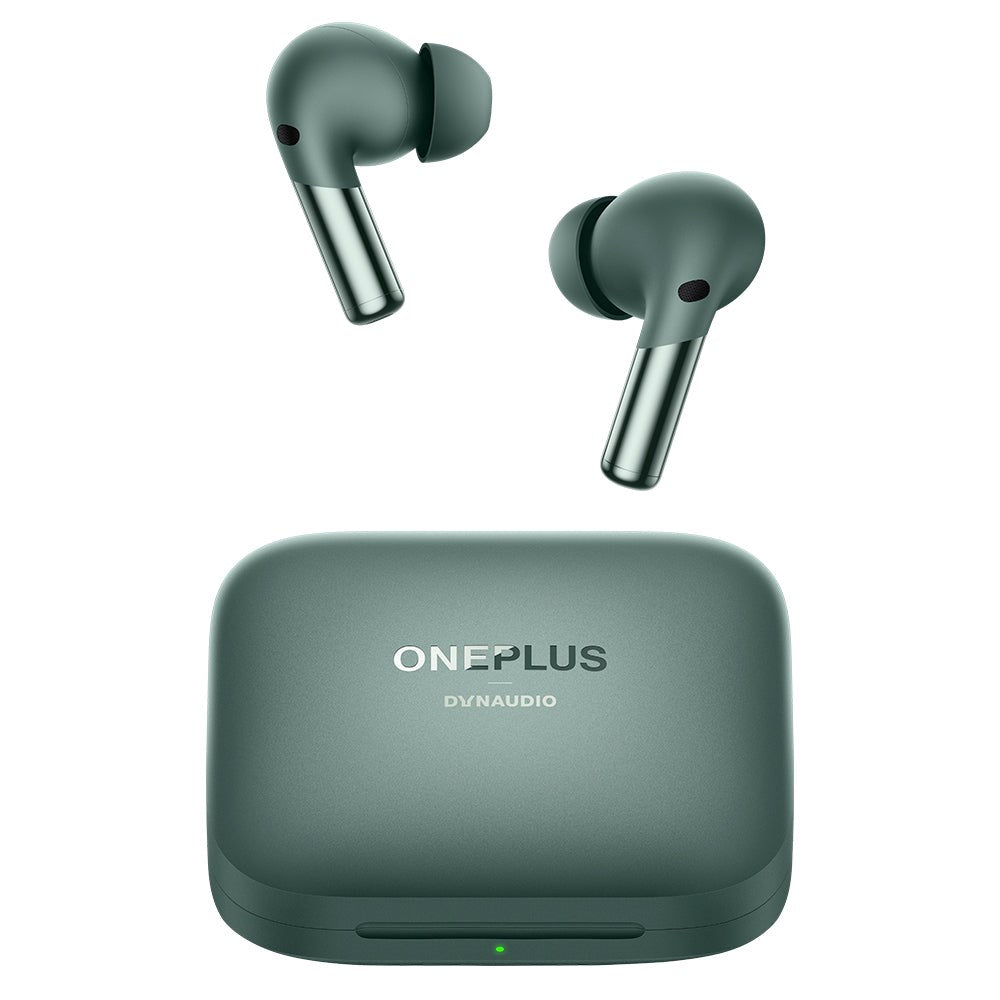 Original OnePlus Buds Pro 2 - True Wireless In-Ear Høretelefoner m. Trådløs Opladning Etui - Grøn