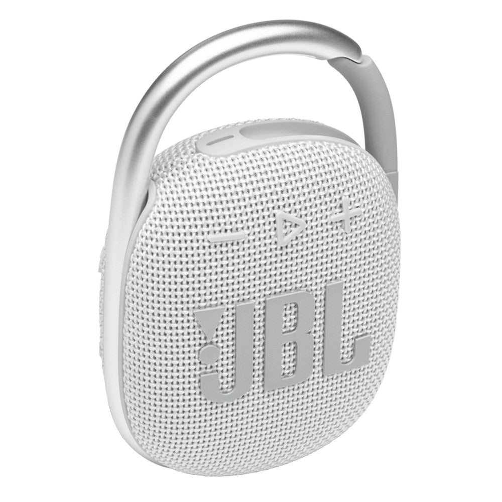 JBL CLIP 4 Støv- og Vandtæt Bluetooth Højtaler m. Karabinhage - Hvid