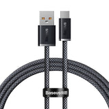 Baseus Dynamic Series 100W USB-A til USB-C Kabel - 1m - Sort (DEMO)