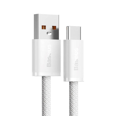 Baseus Dynamic Series 100W USB-A til USB-C Kabel - 2m - Hvid