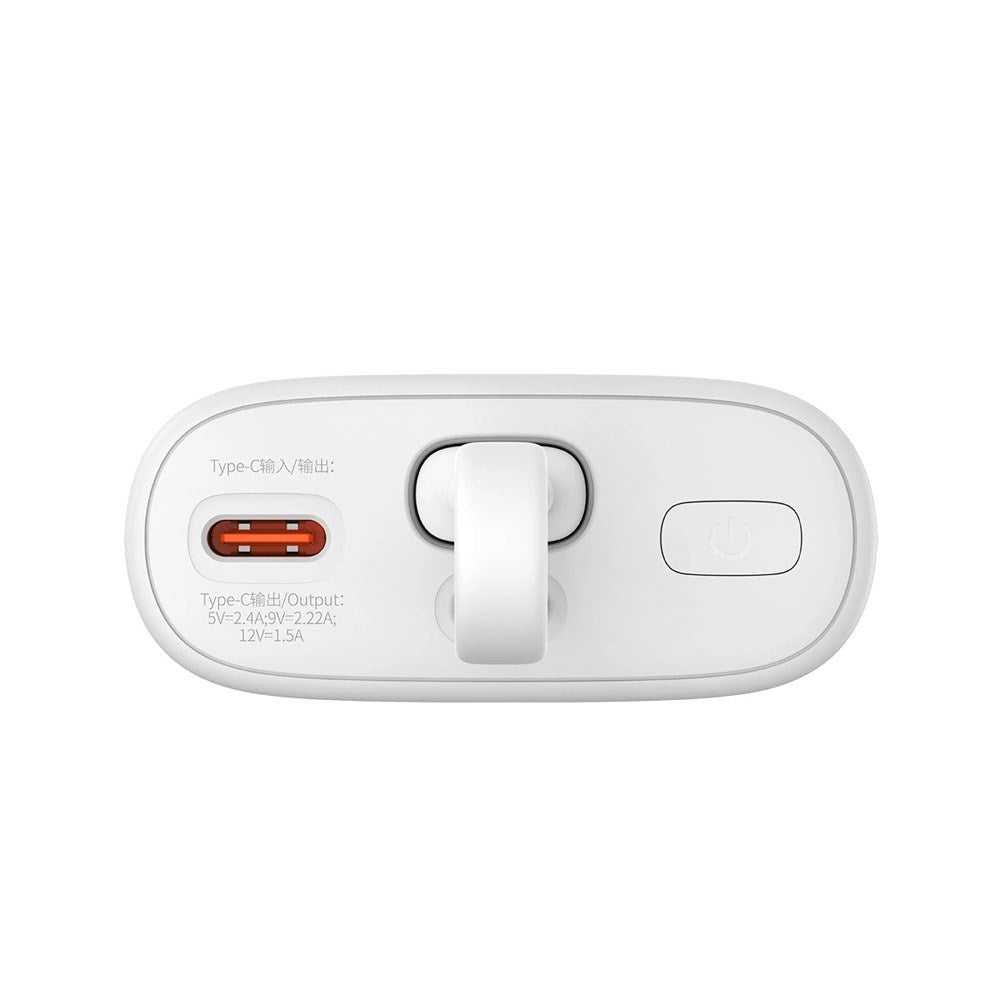 Baseus Popsicle Powerbank - 5200mAh - 20W - Integreret Lightning Kabel - Hvid / Grøn