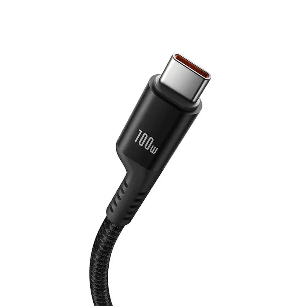 Baseus USB-C til USB-C Kabel - Fish-Eye - 100W - 1m - Sort
