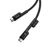 Baseus USB-C til USB-C Kabel - Fish-Eye - 100W - 1m - Sort