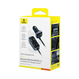 Baseus Multifunktionel Biloplader - 110W -  3 x USB-A - 3 x USB-C - 1.5m - Sort