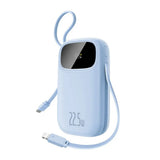 Baseus EnerFill Powerbank - 20.000mAh - 22.5W - USB-C Kabel - Lightning Kabel - Blå