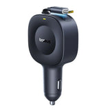 Baseus PrimeTrip VR2 Biloplader - 30W - Indbygget USB-C Kabel - 1 x USB-C Stik - Sort