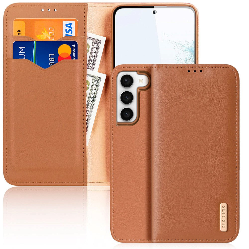 Samsung Galaxy S23 DUX DUCIS Hivo Series Flip Cover - Brun