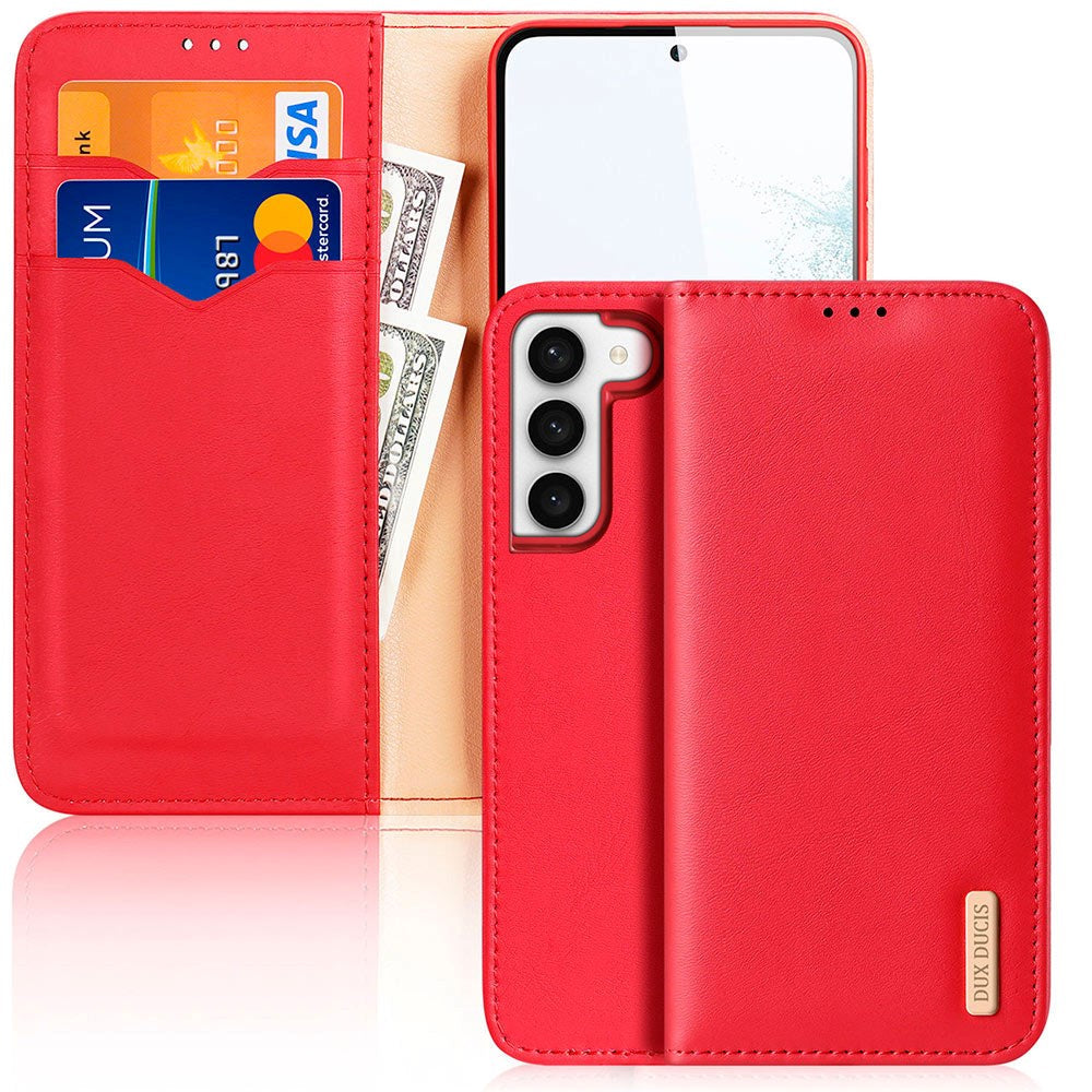 Samsung Galaxy S23 DUX DUCIS Hivo Series Flip Cover - Rød