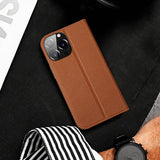 DUX DUCIS iPhone 14 Pro Skin X2 Premium Flip Cover - Brun