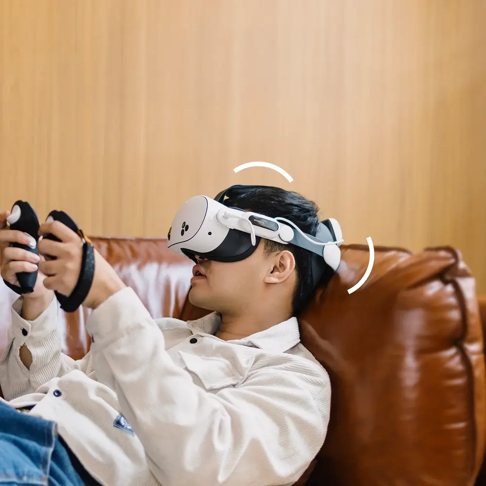 BOBOVR E3 Pro Batterirem - Meta Quest 3 / 3S - Sort / Hvid