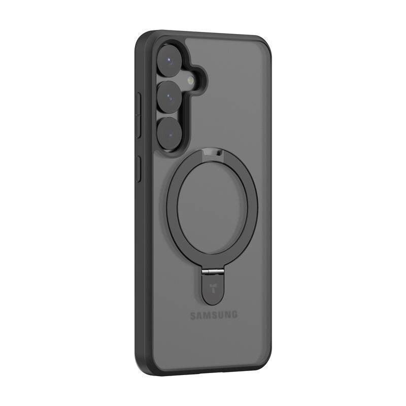 TORRAS Samsung Galaxy S25 - Guardian Ostand Series Cover m. Kickstand - MagSafe Kompatibel - Sort