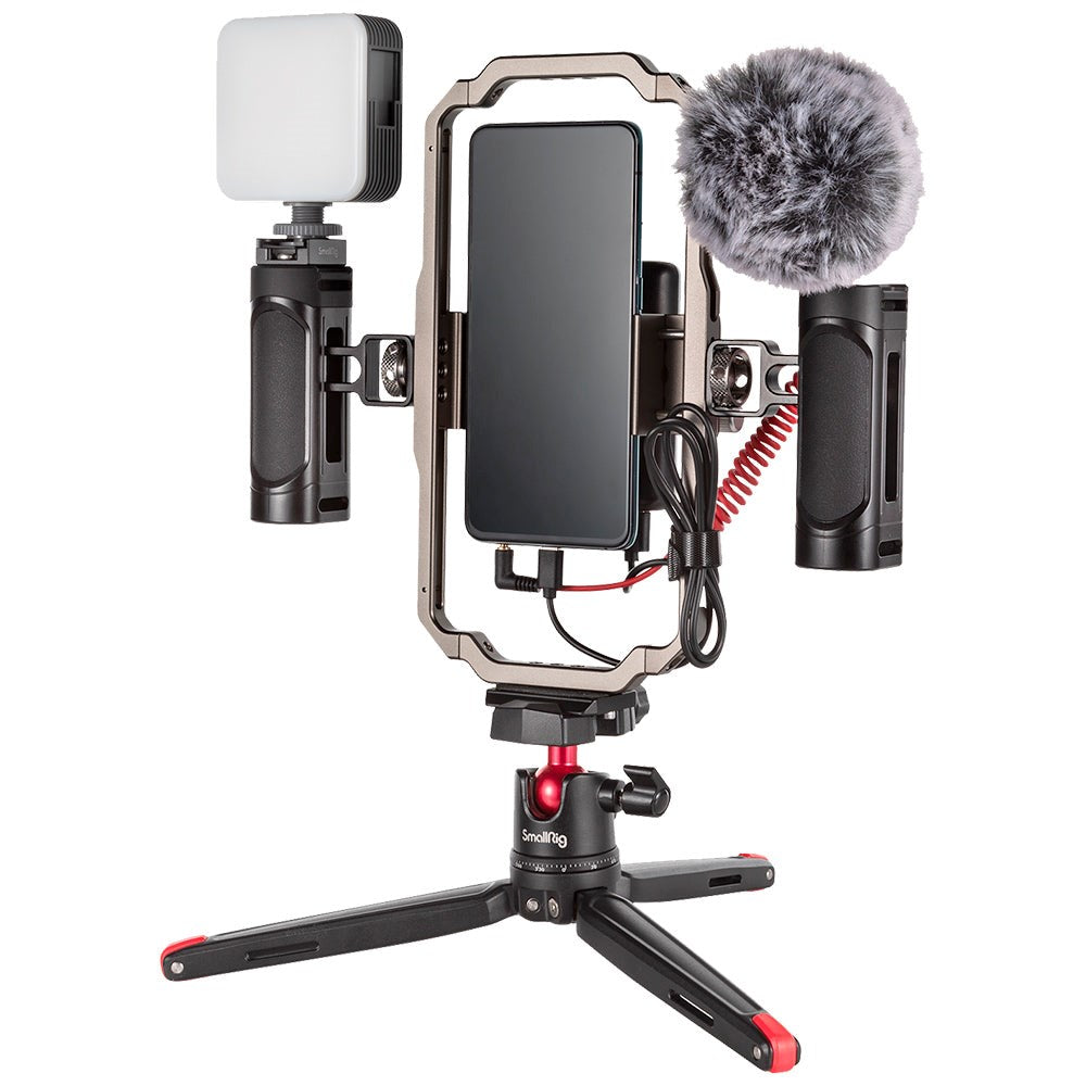 SmallRig Classic 3384B Universal Håndholdt Smartphone Rig Kit m. Tripod (62-86mm) - Sort