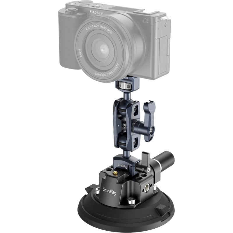 SmallRig 4236 - 4" Kamera Monteringssæt m. Sugekop - Sort