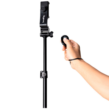 SmallRig 4363 Omvendt Foldbar Streaming Tripod (42-170cm) Encore PT-30 m. Trådløs Fjernbetjening - Sort