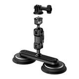 SmallRig 4467 Universal Actionkamera Holder m. Dual Magnetisk Sugekop - Sort