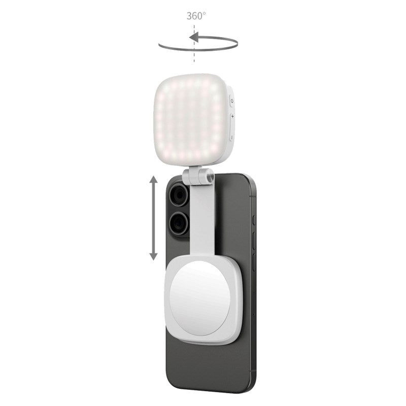 LED Lys til Mobil - SmallRig 4933 Vibe P48 - MagSafe Kompatibel - Hvid