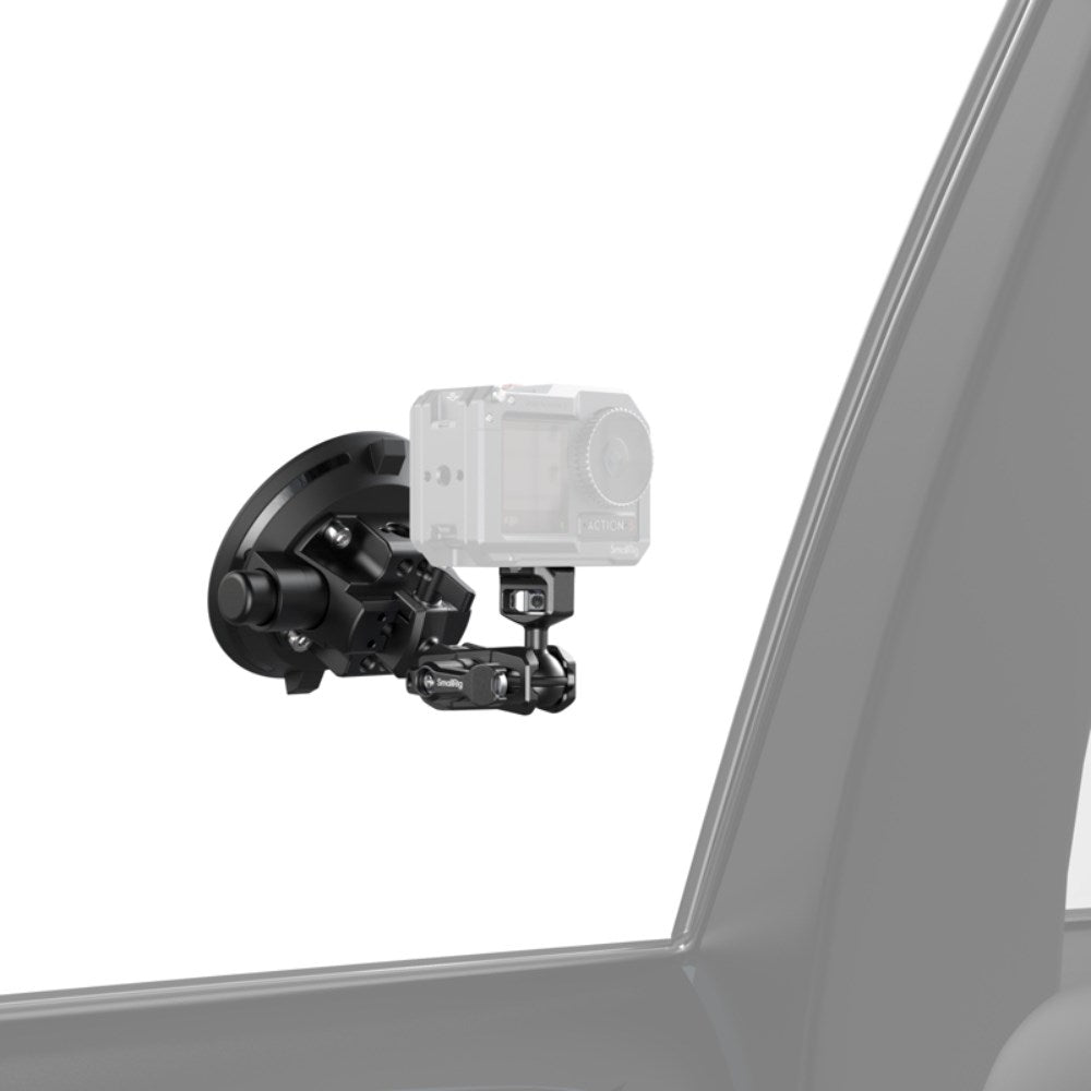 SmallRig 4236 - 4" Kamera Monteringssæt til Bil - m. Sugekop - Sort