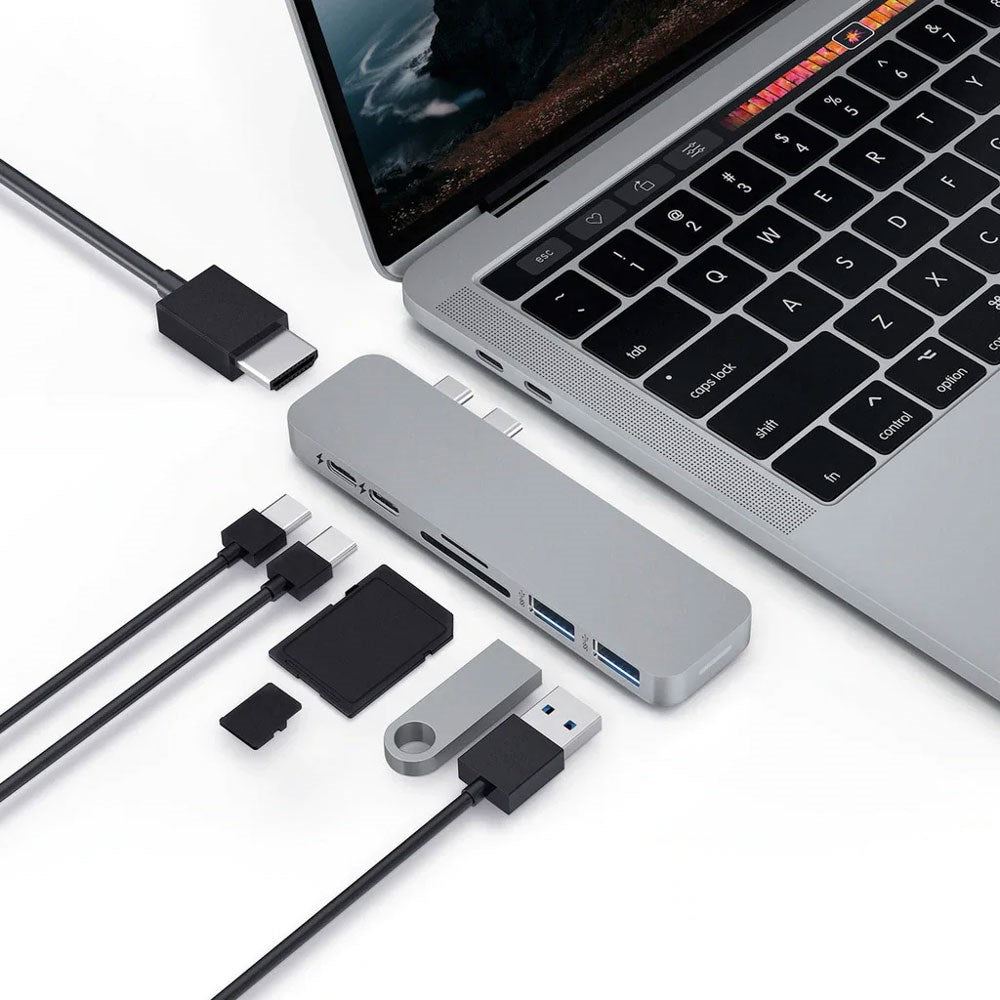 Hyper HyperDrive Duo 7-i-2 Hub - USB-C - Grå