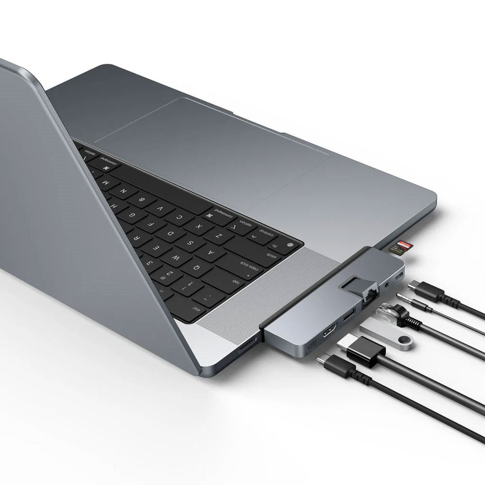 Hyper HyperDrive Duo Pro 7-i-2 USB-C Hub - 100W - Grå