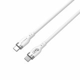 Hyper Silikone USB-C til USB-C Kabel - 2m / 240W - Hvid