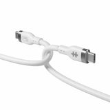 Hyper Silikone USB-C til USB-C Kabel - 2m / 240W - Hvid