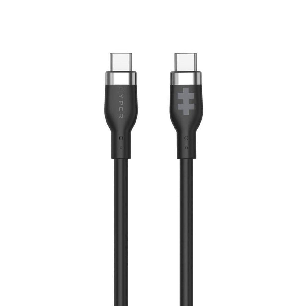 Hyper HyperJuice Silikone USB-C til USB-C Kabel - 1.5m / 60W - Sort