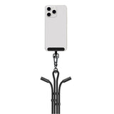 2-i-1 Justerbar Mobilstrop & USB-C til Lightning Kabel - Devia - Sort