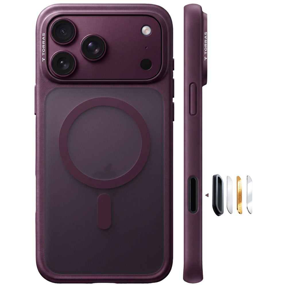 iPhone 18 Pro / 17 Pro TORRAS Guardian Mag Bagside Cover - MagSafe Kompatibel - Lilla