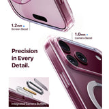 iPhone 18 Pro Max / 17 Pro Max TORRAS Ostand Q3 Spin Bagside Cover - MagSafe Kompatibel - Gennemsigtig