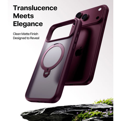 iPhone 18 Pro Max / 17 Pro Max TORRAS Ostand Q3 Spin Bagside Cover - MagSafe Kompatibel - Lilla