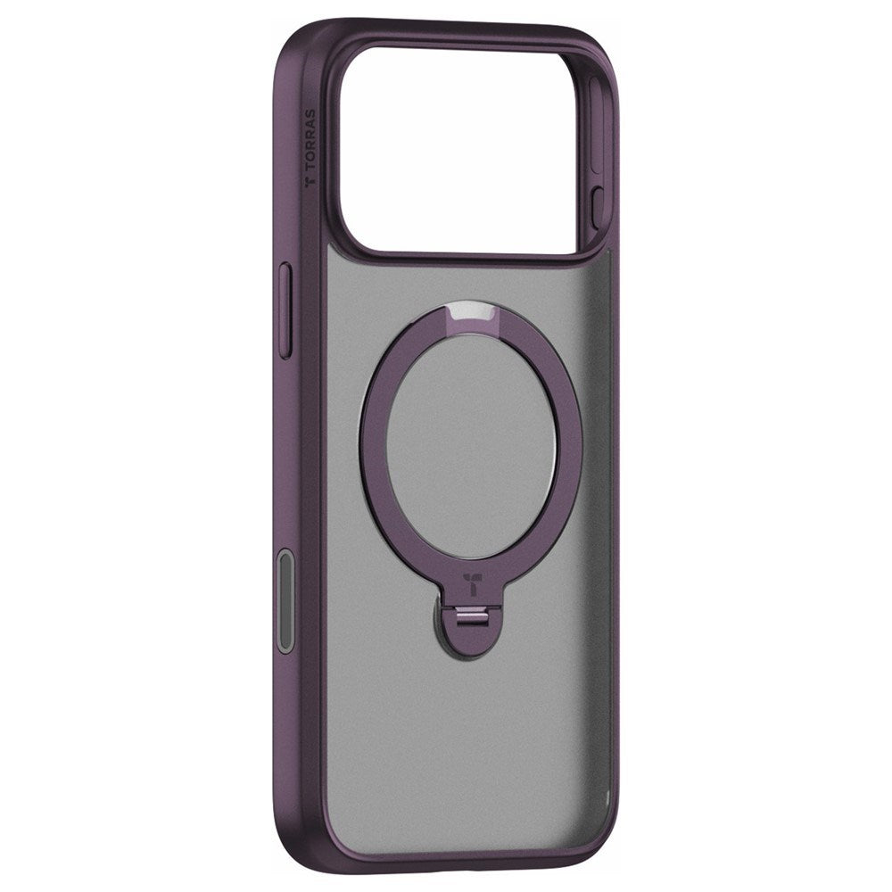 iPhone 18 Pro Max / 17 Pro Max TORRAS Ostand Q3 Spin Bagside Cover - MagSafe Kompatibel - Lilla