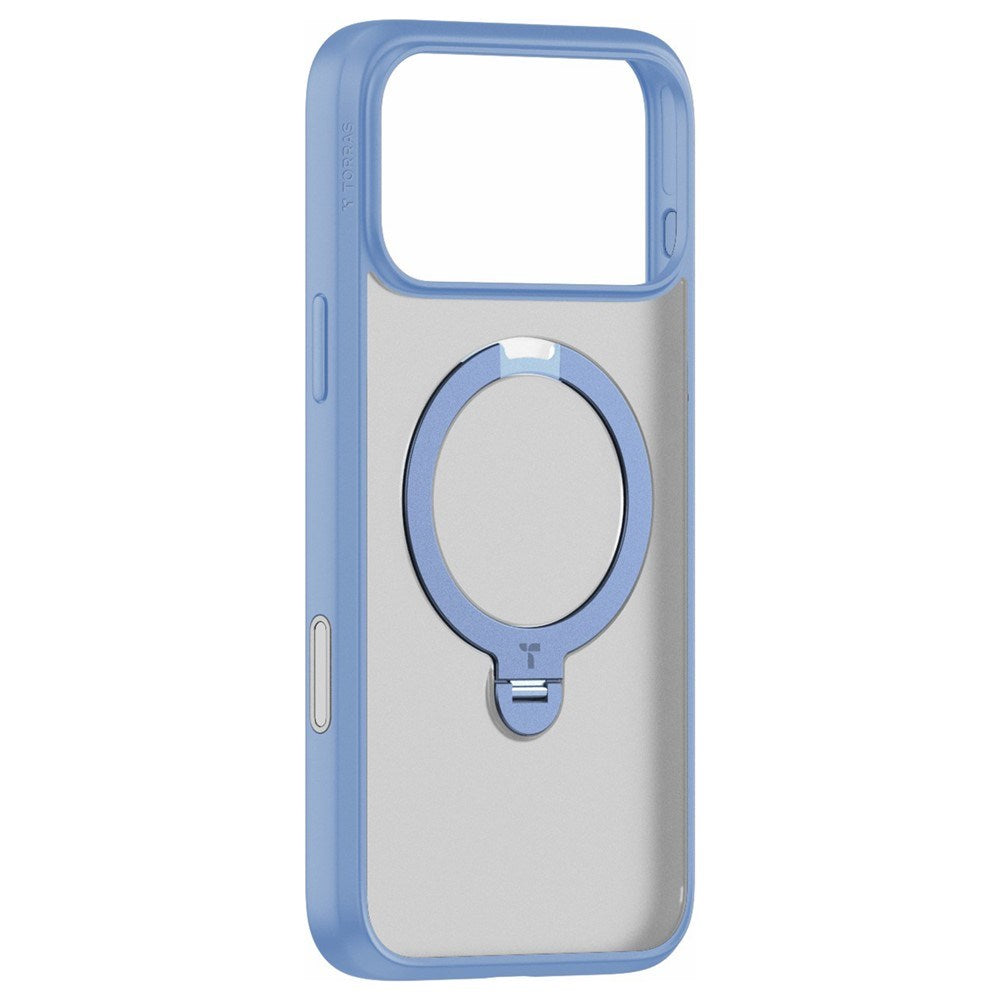 iPhone 18 Pro Max / 17 Pro Max TORRAS Ostand Q3 Spin Bagside Cover - MagSafe Kompatibel - Blå