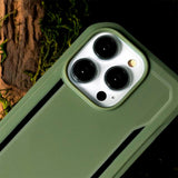 iPhone 14 Pro Max Raptic Fort Series Bagside Håndværker Cover - MagSafe Kompatibel - Grøn