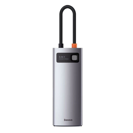 Baseus 7-i-1 USB-C Multiport Hub m. 3 x USB-A 1 x USB-C 1 x HDMI - Grå