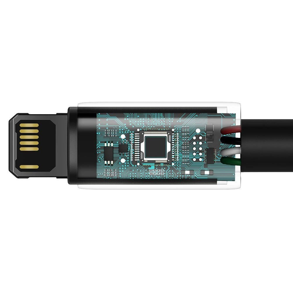 Baseus 12W USB-A til Lightning Kabel - 480Mbps - 1m - Sort